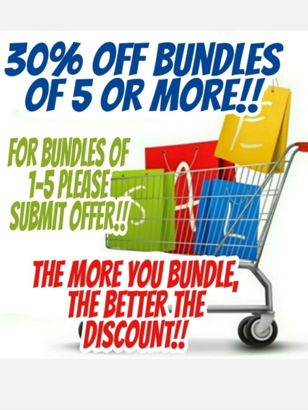 Just bundle and send offer for discount or ask for offer!!